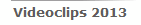 Videoclips 2013